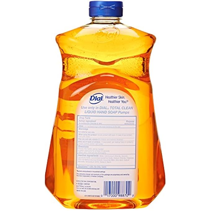 Dial GOLD ANTIBACTERIAL LIQUID SOAP WITH MOISTURIZER, 7.5 OZ PUMP BOTTLE 52 OZ REFILL - Image 2